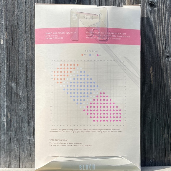 Bloch Endura Elite Ladies Footed Tight ~ SZ L/XL ~ LIGHT TAN ~ 2 PAIRS - Picture 8 of 8